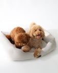 Cama para perros vichy beige