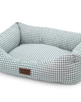 Cama para perros Vichy turquesa