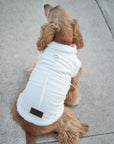 Abrigo para perros borreguito beige