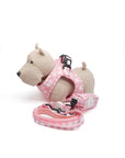 Arnés body Vichy rosa