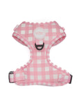 Arnés ajustable para perros Vichy rosa