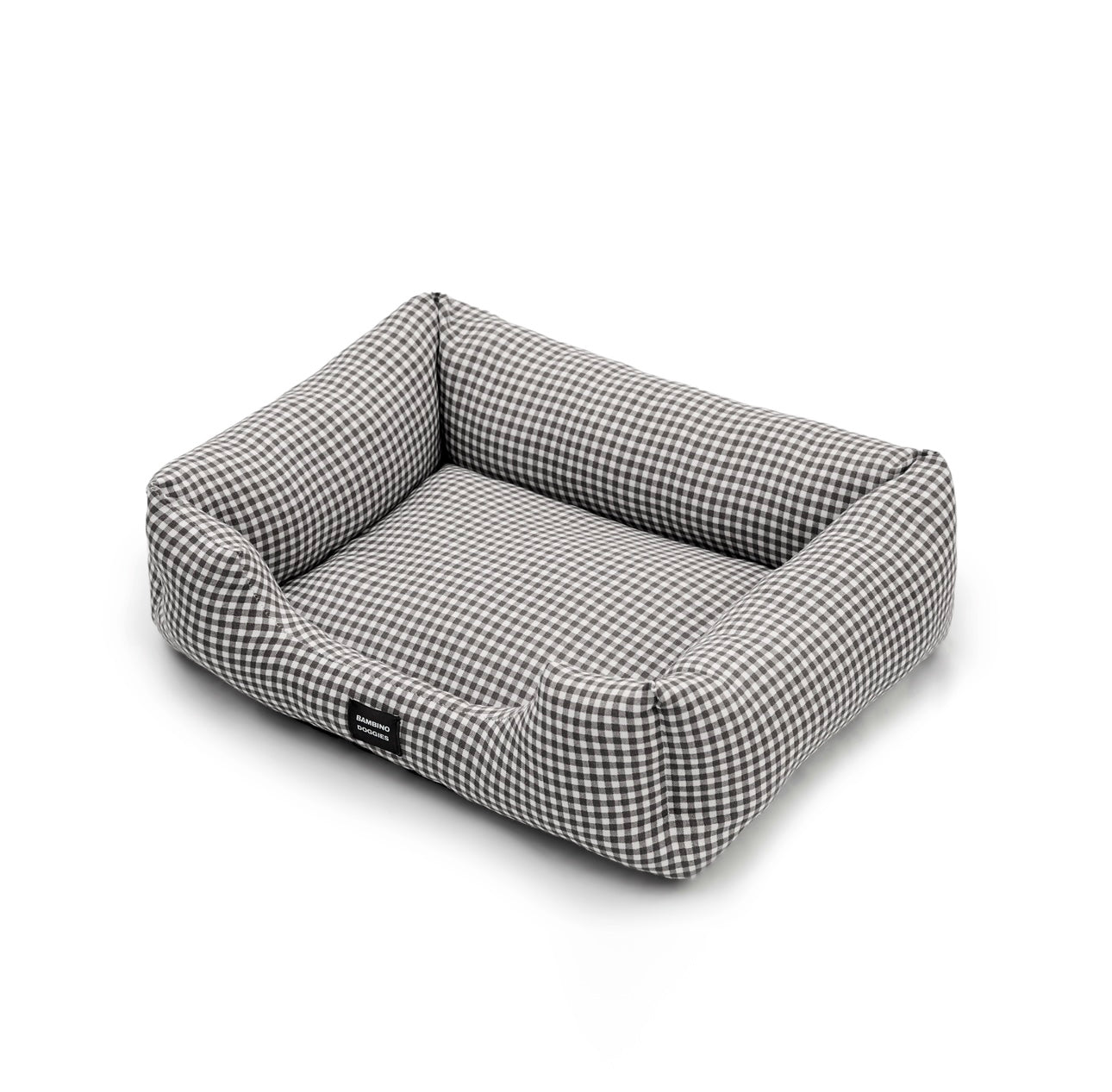 Cama para perros vichy negro – Bambino Doggies