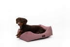 Cama para perros Vichy granate