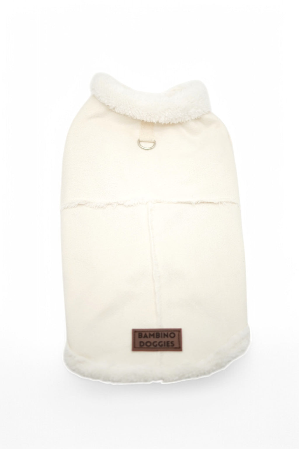 Abrigo para perros borreguito beige