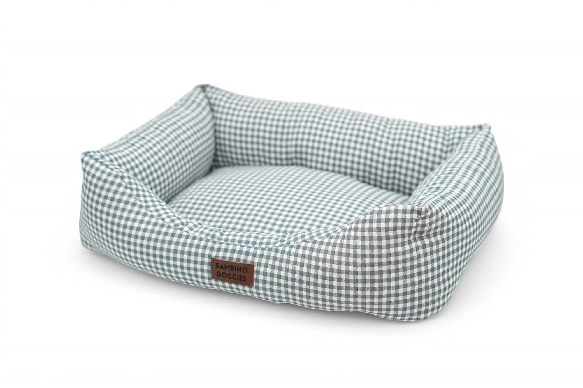 Cama para perros Vichy turquesa