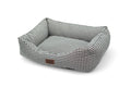 Cama para perros vichy negro