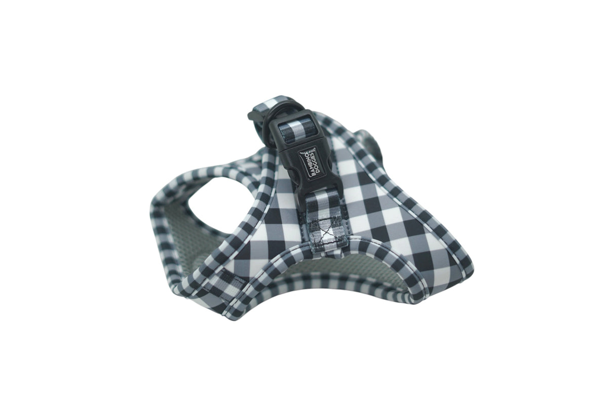 Arnés body Vichy negro