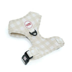 Arnés para perros Vichy beige