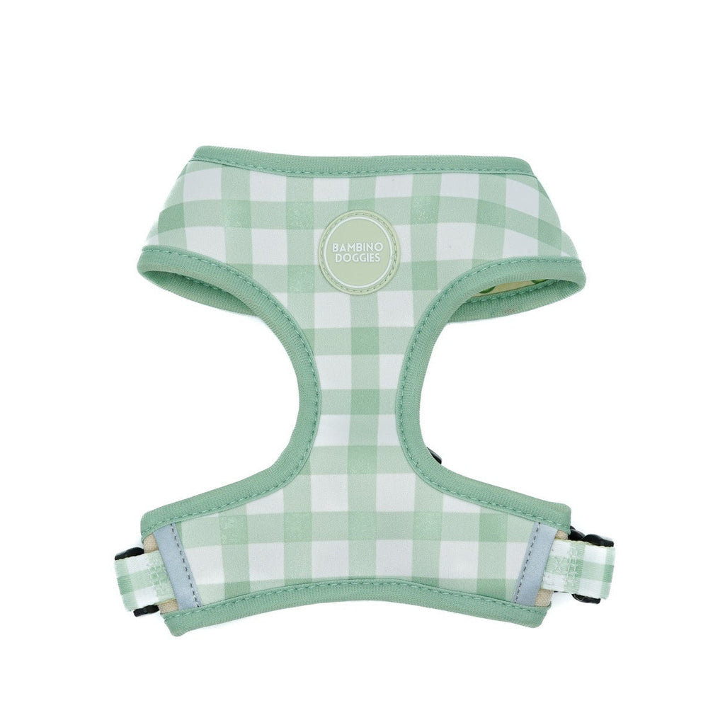 Arnés reversible para perros Vichy Avocado