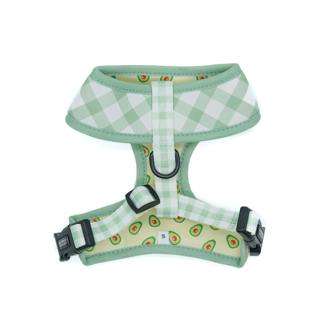 Arnés reversible para perros Vichy Avocado