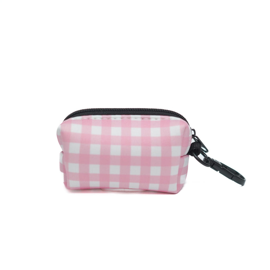 Portabolsas higiénica vichy rosa