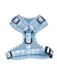 Arnés ajustable para perros Vichy azul