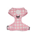 Arnés ajustable para perros Vichy rosa