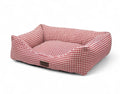 Cama para perros Vichy granate
