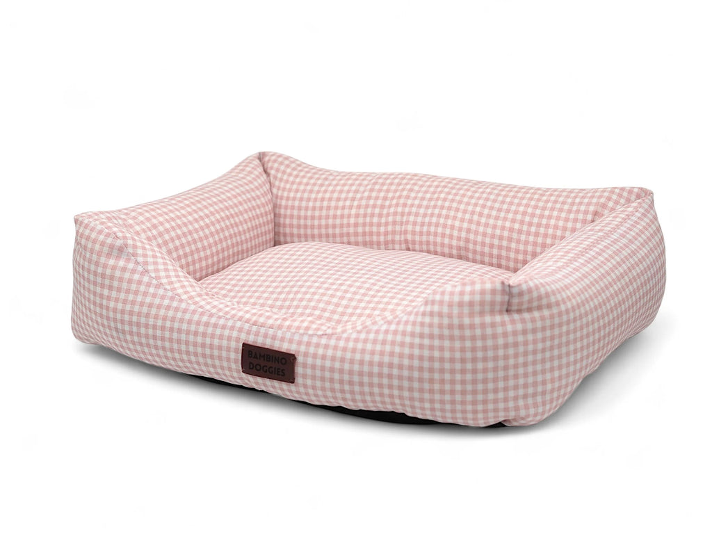 Cama para perros Vichy rosa