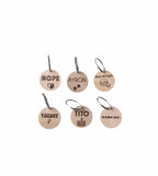 Placa identificativa madera para perros