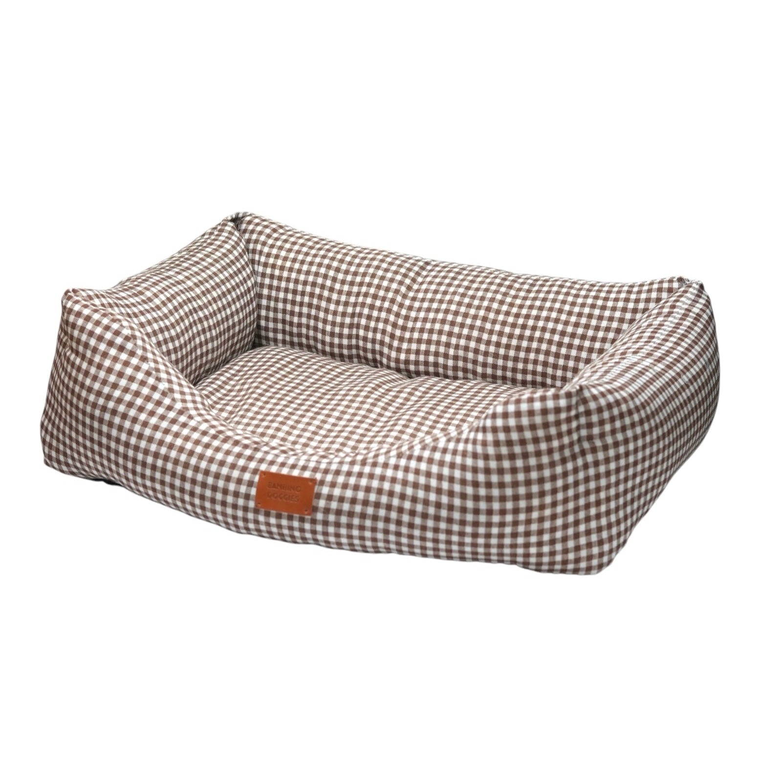 Cama para perros Vichy marrón